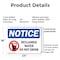 Signmission Reclaimed Water Do Not Drink, 24 in W x Rectangle, Plastic OS-2PACK-NS-P-1824-L-17995 - alternate 7